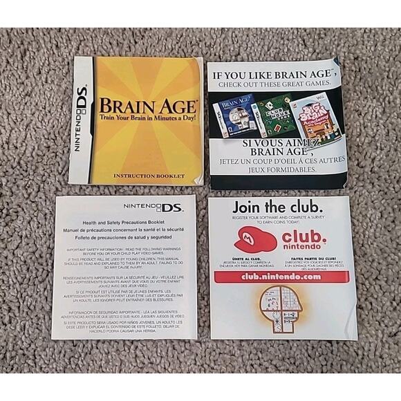 Brain Age Nintendo DS – CIB w/ Manual (Sudoku Included) – Tested Working - Picture 3 of 6